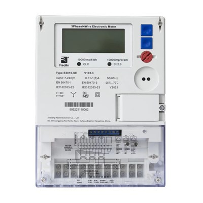 Peb Theem Plaub Hlau CT/CT-VT Ua Haujlwm Meter -- E3016-SE
